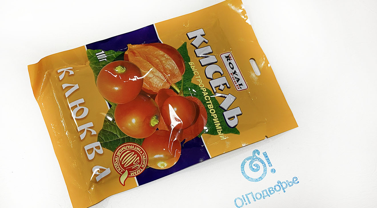 Кисель быстрорастворимый Клюква "ROYAL Food" 100 грамм