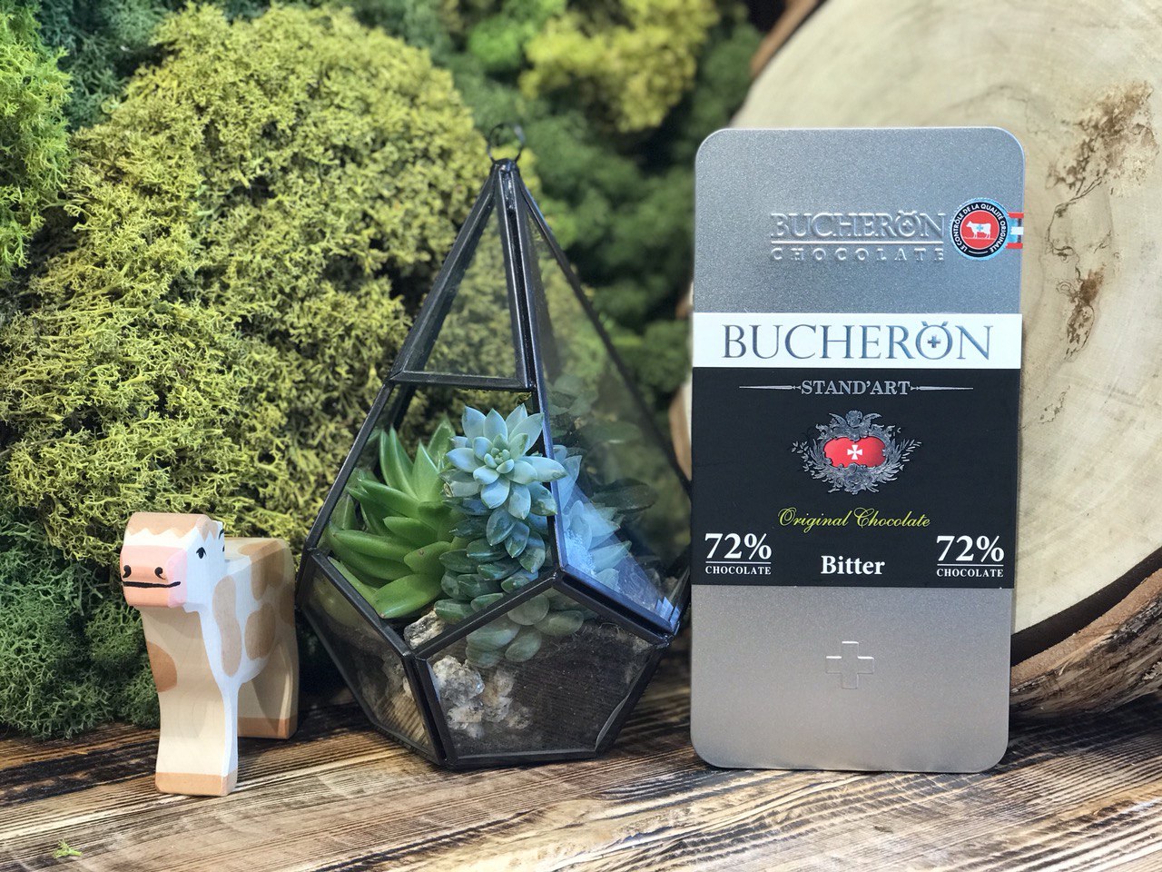 Bucheron шоколад в железной банке  «Горький шоколад 72% 100г.