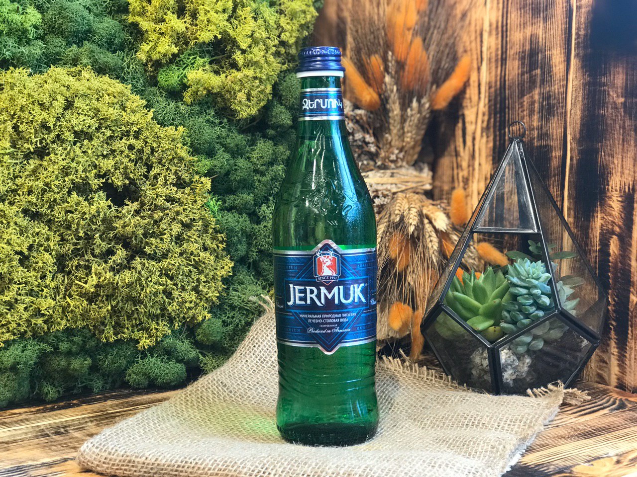 Минеральная природная питьевая вода «Джермук» 0,5 литра в стекле
