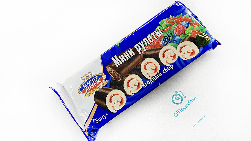 Мини рулеты "Ягодный сбор",Мастер десерта, 5 штук, 175 грамм купить с ...