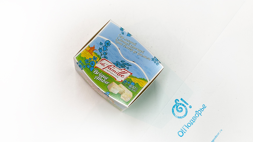 Сыр мягкий с мытой корочкой "Бри Амбер де фамиль", ООО "Брест Панорамик", 110 грамм