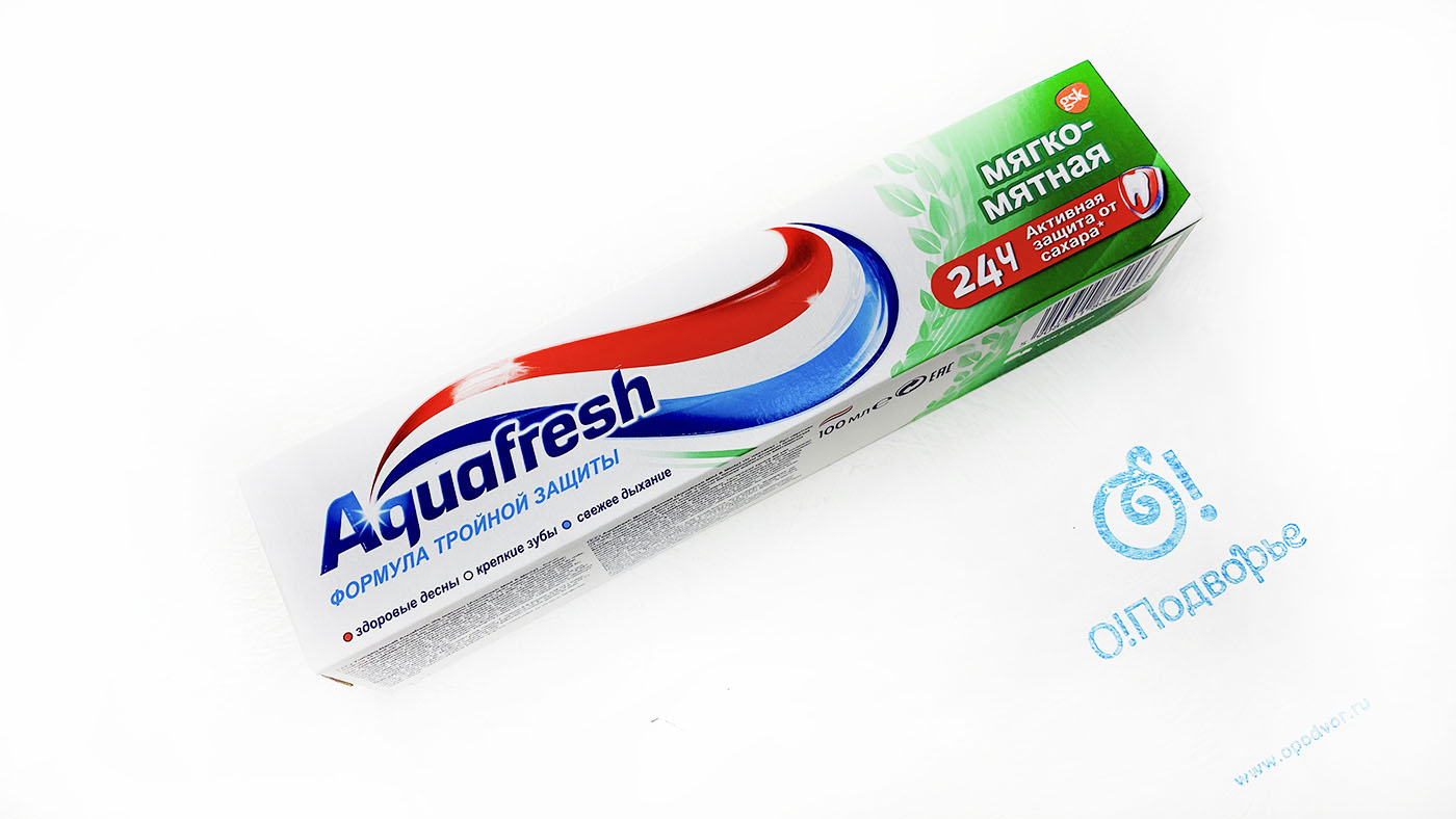 Зубная паста Aguafresh мягко-мятная 100 грамм