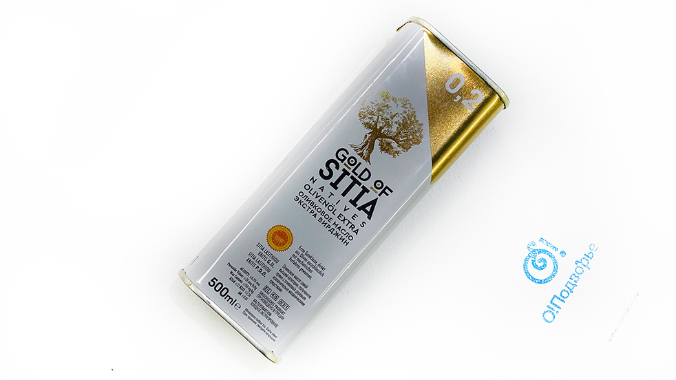 Оливковое масло GOLD OF SITIA (0,2 кислотность) Экстра Вирджин, Греция (на разв.), 500 мл.