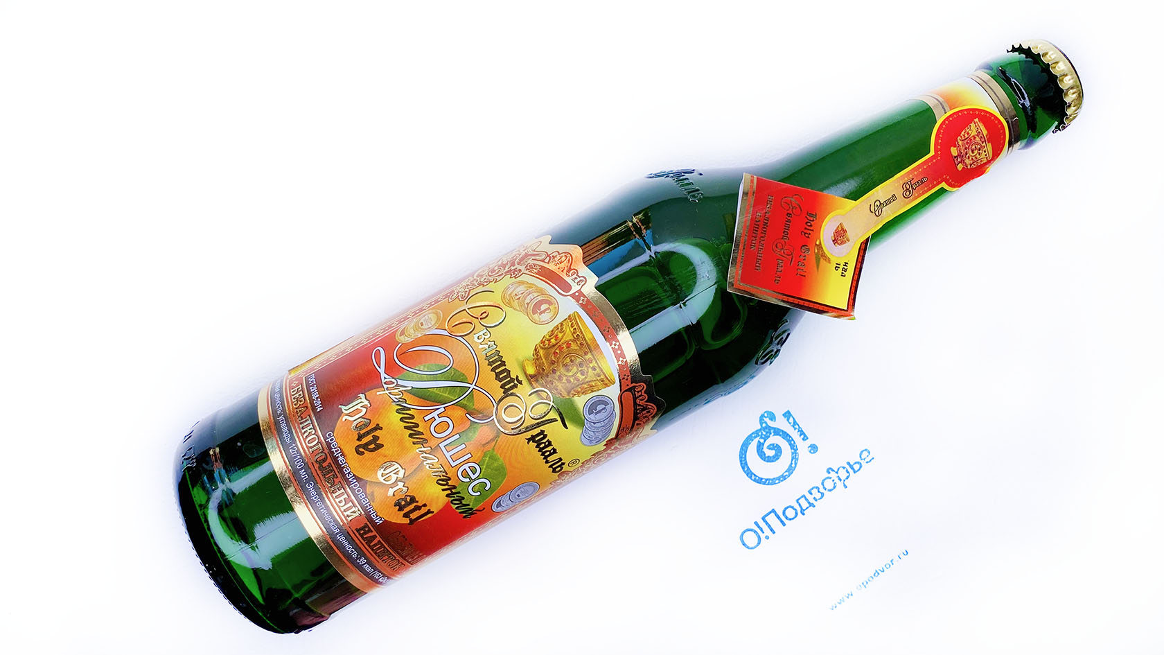 Безалкогольный напиток "Святой грааль" -  Дюшес оригинальный среднегазированный, 0,5 литра