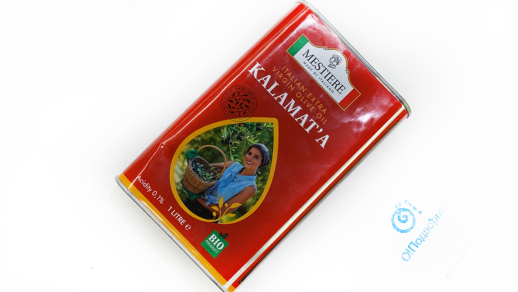 Оливковое масло EXTRA VIRGIN KALAMAT`A, Италия (на разв.), 1 литр (жестяная банка)