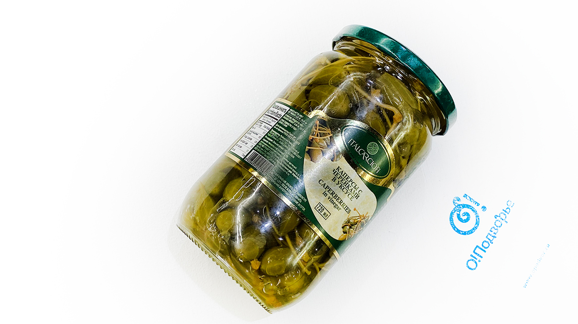 Каперсы с черенками в уксусе, Италия "ITALCARCIOFI" (на разв.), 720 мл ...