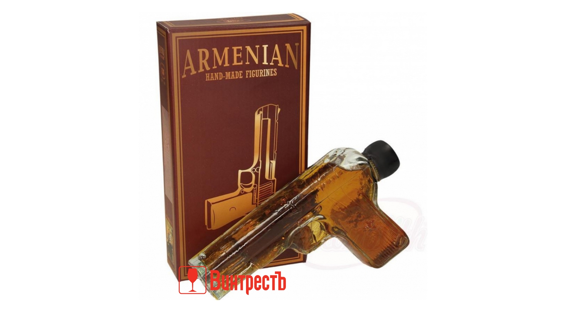 КОНЬЯК ПРОШЯНСКИЙ КЗ ПИСТОЛЕТ 5ЛЕТ 0.18Л в ПУ