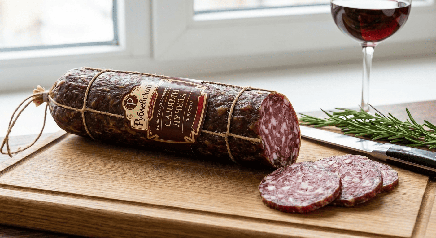 Колбаса сырокопченая (Рублевский) Салями Лучеза полусухая
