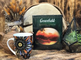 Чай Гринфилд 100 пакетиков (Чай черный байховый цейлонский)