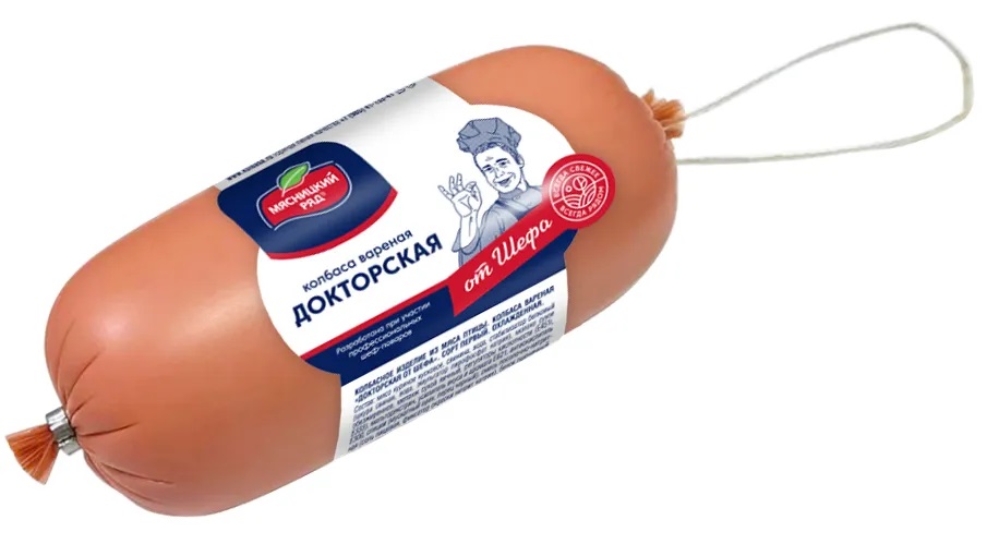 Вареная колбаса "Докторская от шефа", 470 гр Мясницкий ряд