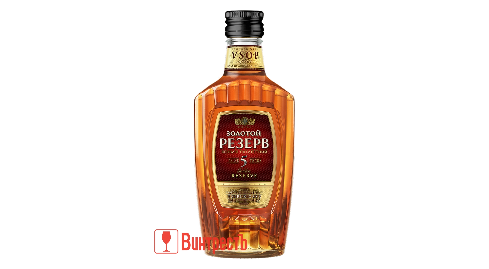 КОНЬЯК ЗОЛОТОЙ РЕЗЕРВ 5ЛЕТ 250мл