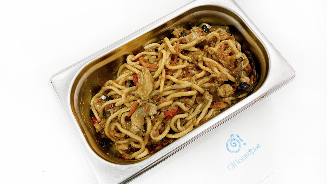Лапша удон с курочкой (Домашняя готовая кулинария)