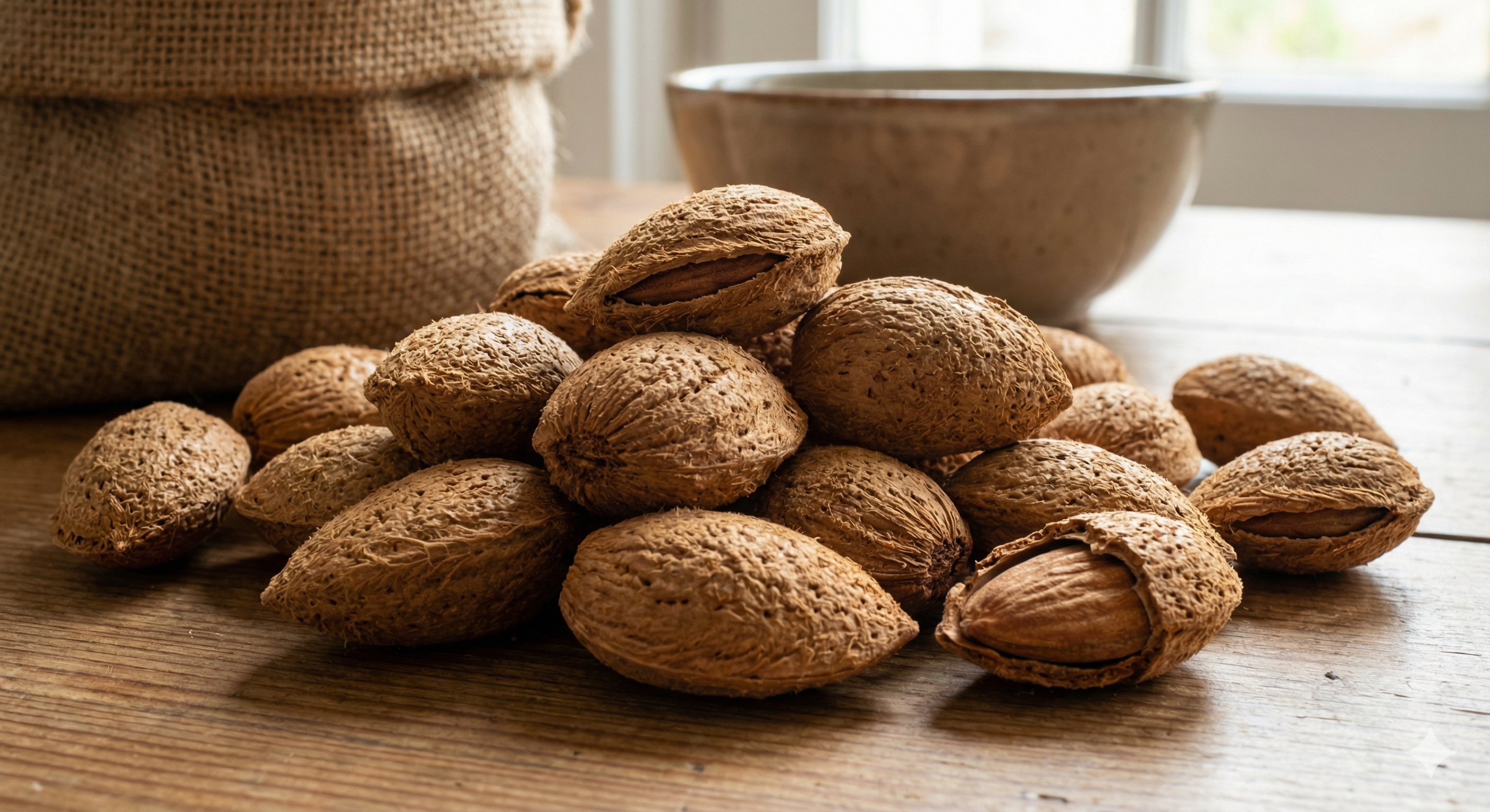 Миндаль сушеный в скорлупе