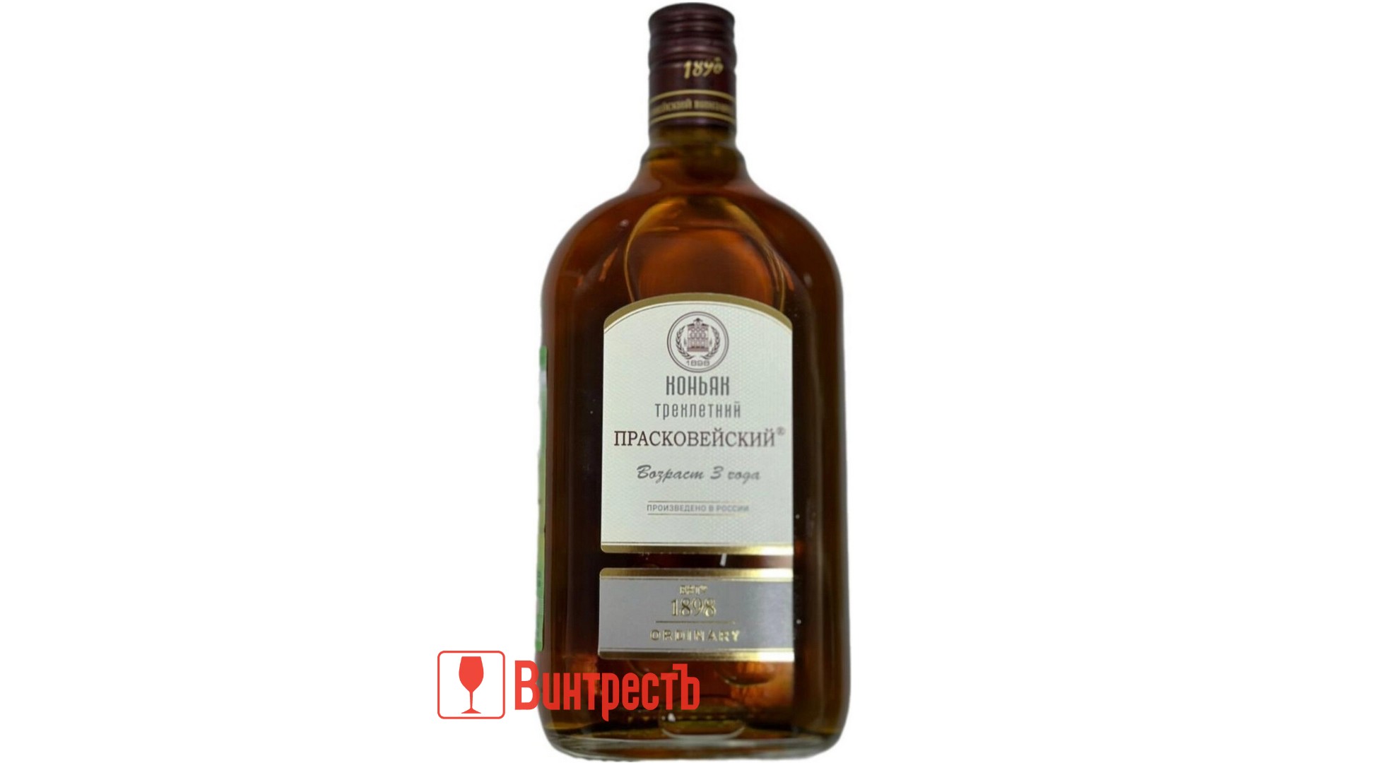 КОНЬЯК ПРАСКОВЕЙСКИЙ 3ГОДА 0.5л