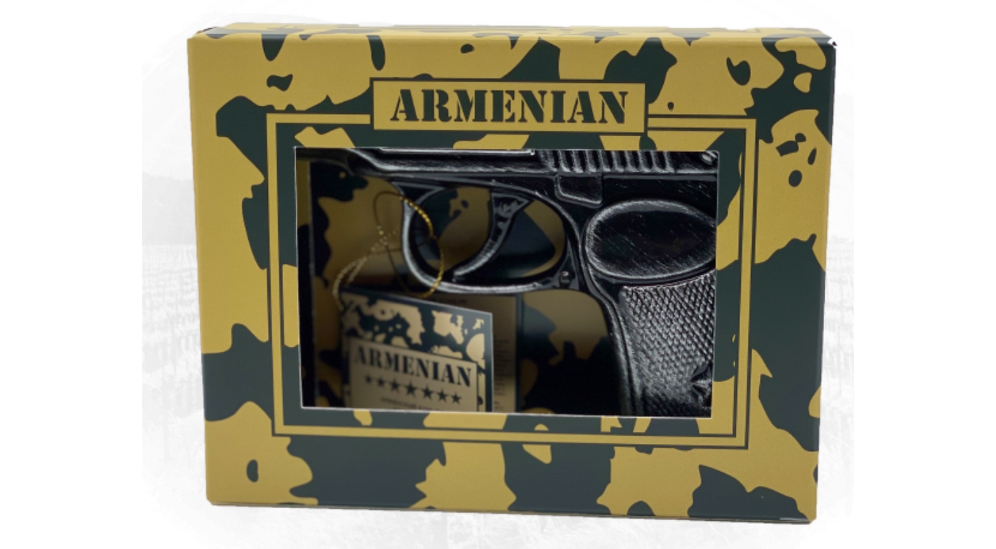 КОНЬЯК ПРОШЯНСКИЙ КЗ ПИСТОЛЕТ 7ЛЕТ 150мл в ПУ