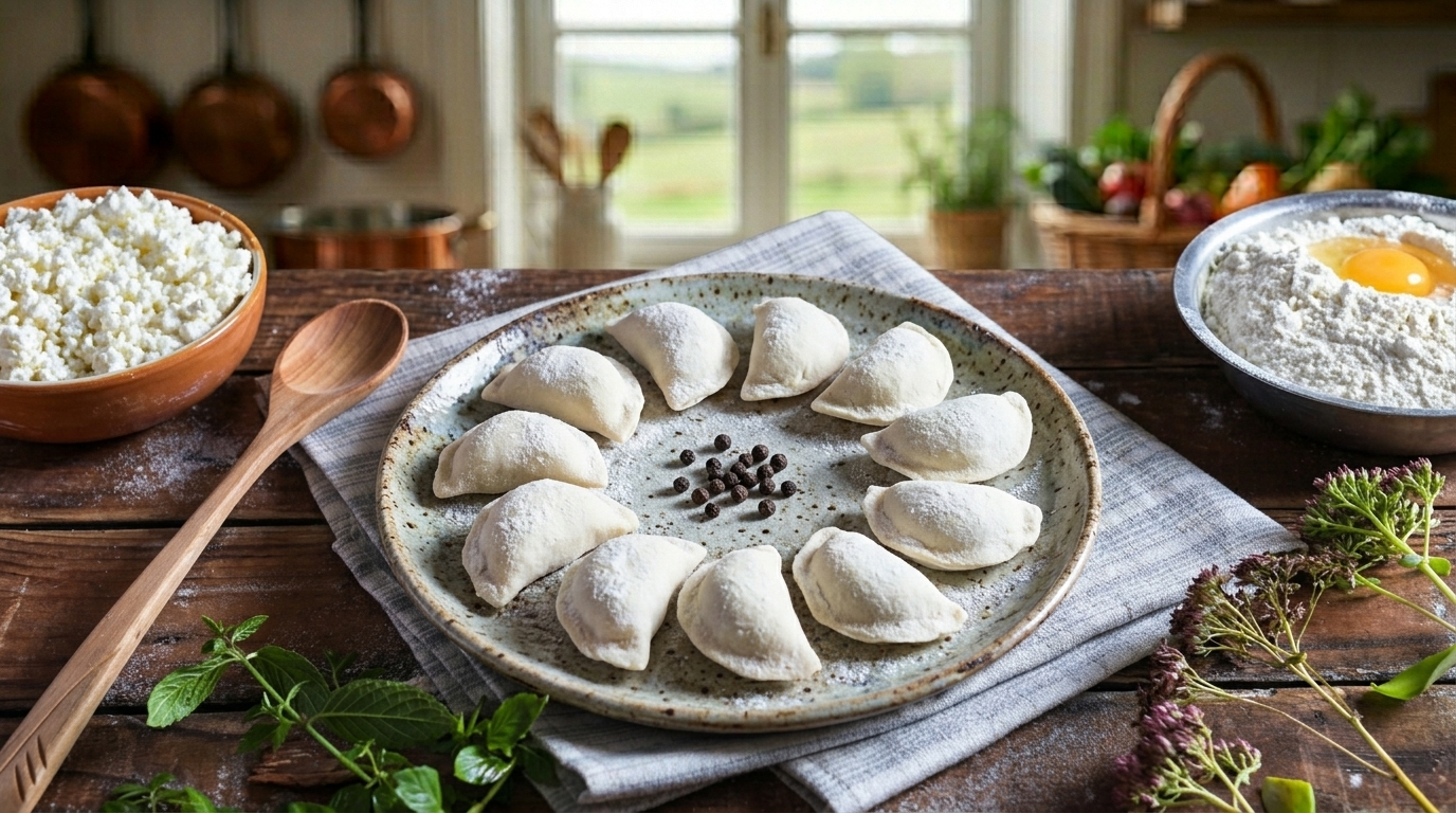 Вареники с картошкой и грибами (Домашняя готовая кулинария)