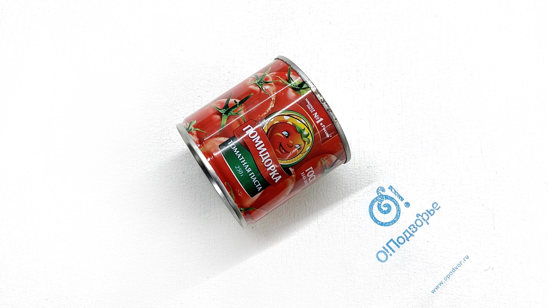 Паста томатная "Помидорка", пастеризованная, ООО "Пищевик", 250 грамм, (Зл)