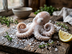 Осьминог свежемороженый маленький