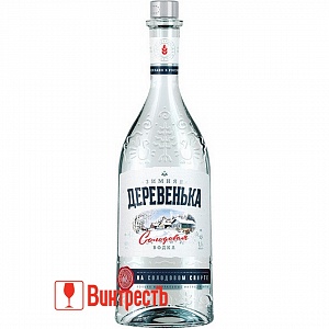 ВОДКА ЗИМНЯЯ ДЕРЕВЕНЬКА НА СОЛОДОВОМ СПИРТЕ АЛЬФА 1.0л