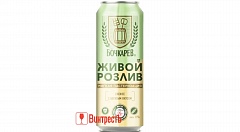 ПИВО БОЧКАРЕВ ЖИВОЙ РОЗЛИВ СВ.ПАСТ 430мл