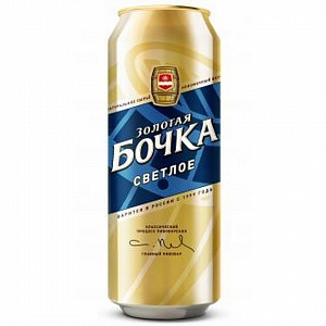 ПИВО ЗОЛОТАЯ БОЧКА СВЕТЛОЕ 450мл