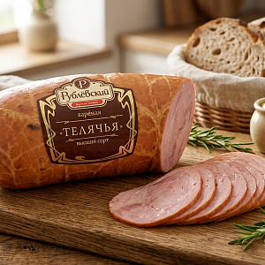 Колбаса «Телячья» варёная (Рублевский)