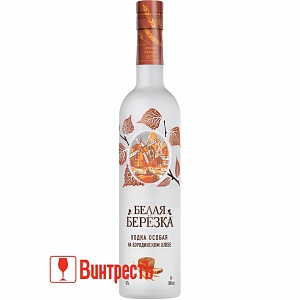 ВОДКА БЕЛАЯ БЕРЕЗКА НА БОРОДИНСКОМ ХЛЕБЕ 0.5л