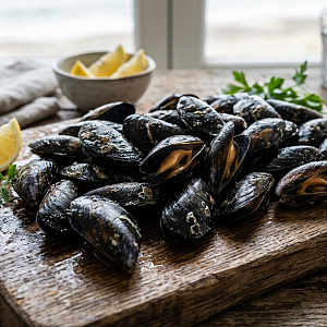 Мидии живые Камчатка