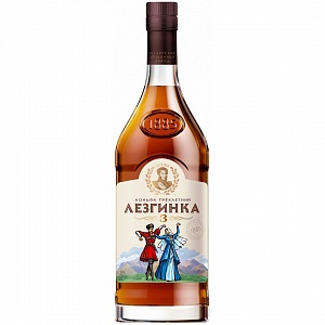 КОНЬЯК ЛЕЗГИНКА 3ГОДА 0.5л