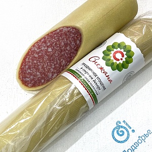 Колбаса полусухая "Праздничное угощение" в сырном декоре, сырокопченая, ООО "Снежана+Д", (Арм)