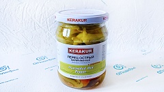 Перец острый маринованный с укропом Kerakur Дары Армении 500 грамм