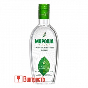 ВОДКА МОРОША НА МИНЕРАЛЬНОЙ ВОДЕ №1 250мл