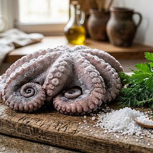 Осьминог свежемороженый крупный