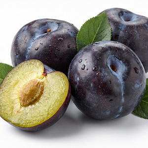 Слива черная крупная