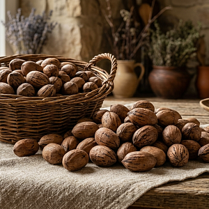 Орех пекан в скорлупе