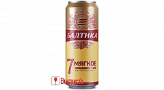 ПИВО БАЛТИКА МЯГКОЕ №7 450мл ЖБ