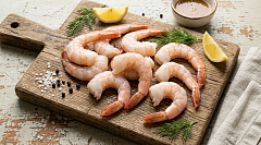 Королевские креветки крупные очищеные