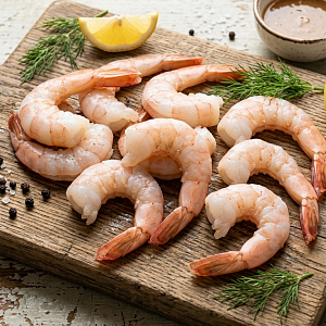 Королевские креветки крупные очищеные