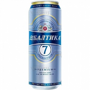 ПИВО БАЛТИКА №7 ЭКСПОРТНОЕ СВ. 450мл