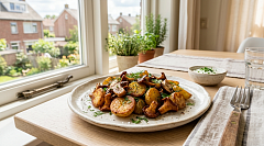 Картофель жареный с грибами (Домашняя готовая кулинария)
