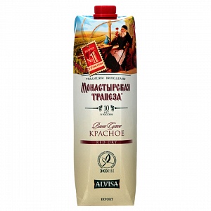 ВИНО МОНАСТЫРСКАЯ ТРАПЕЗА 1.0Л К.СУХ																										