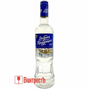 ВОДКА ДОБРАЯ ТРАДИЦИЯ 0.5л