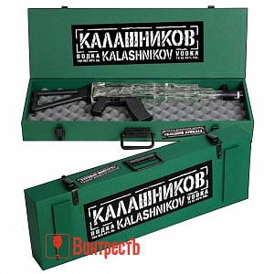 ВОДКА КАЛАШНИКОВ АК БАЗОВЫЙ 0.7л в дер.ящике