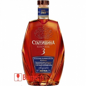 КОНЬЯК СТАРЕЙШИНА 3ГОДА 0.5л