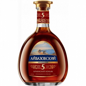 КОНЬЯК АЙВАЗОВСКИЙ 5ЛЕТ 0.5л в ПУ