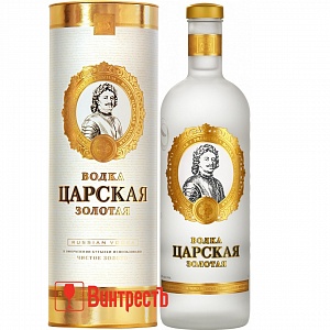 ВОДКА ЦАРСКАЯ ЗОЛОТАЯ 1.0л в ТУБЕ