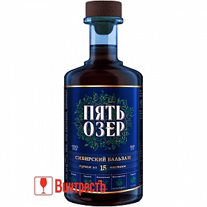 БАЛЬЗАМ ПЯТЬ ОЗЕР СИБИРСКИЙ 0.5л
