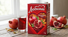 Сок Любимый  "Гранатовый сезон" 1 литр (ВТ)