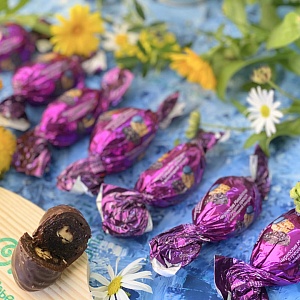 Конфеты "Фруктовичи" Чернослив Михайлович в шоколадной глазури"