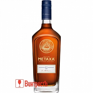 БРЕНДИ МЕТАКСА 12ЛЕТ 0.7Л